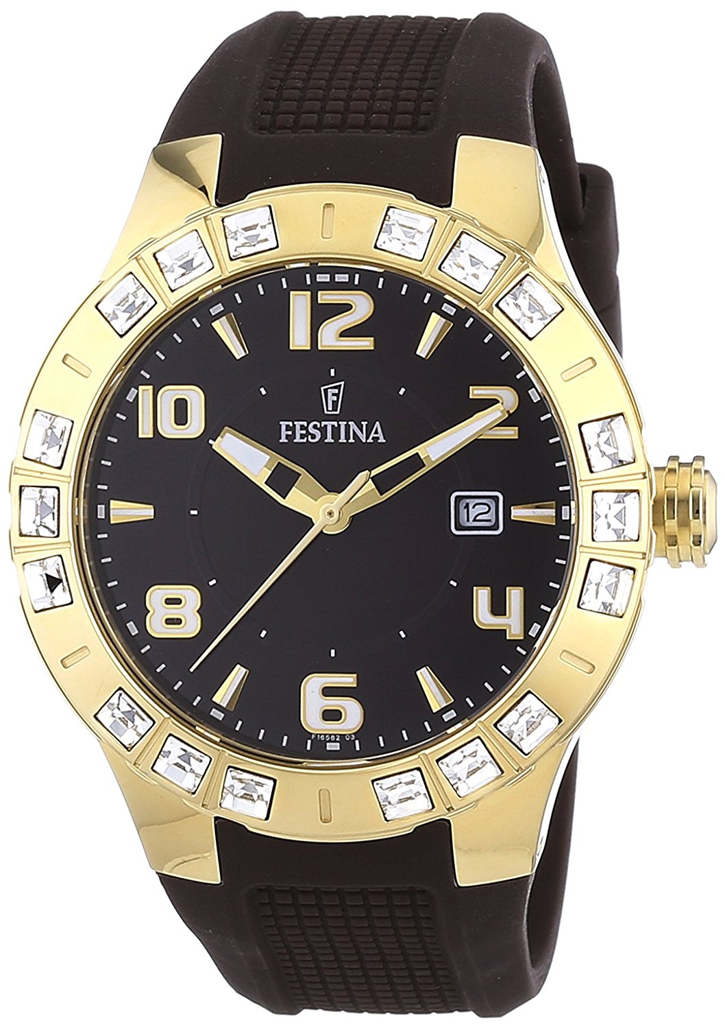 Festina Watches : F16582/3 Brown Dial Stainless Steel Women Watch