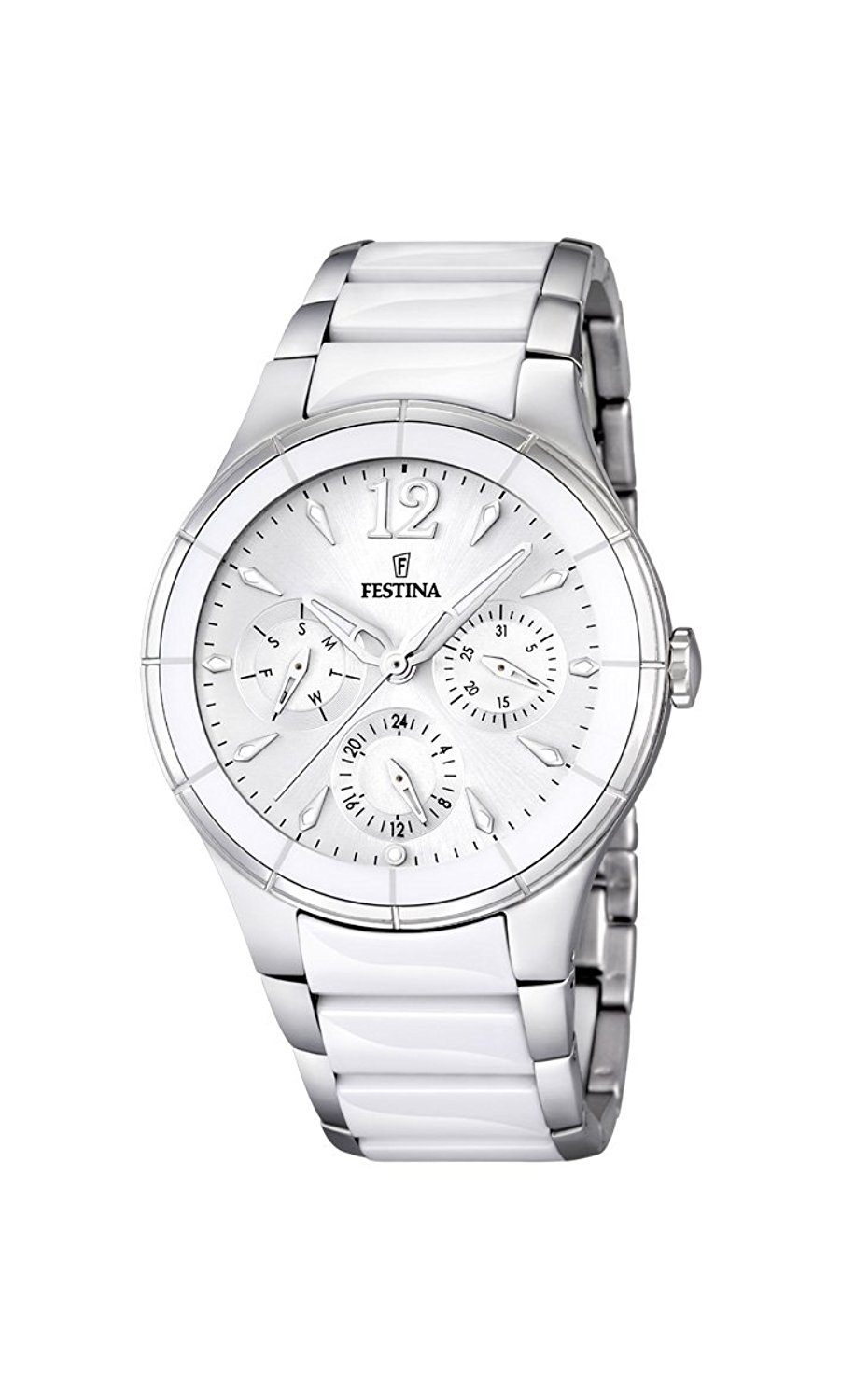 Festina Watches : F16624/1 White Dial Luminescent Hands Men Watch