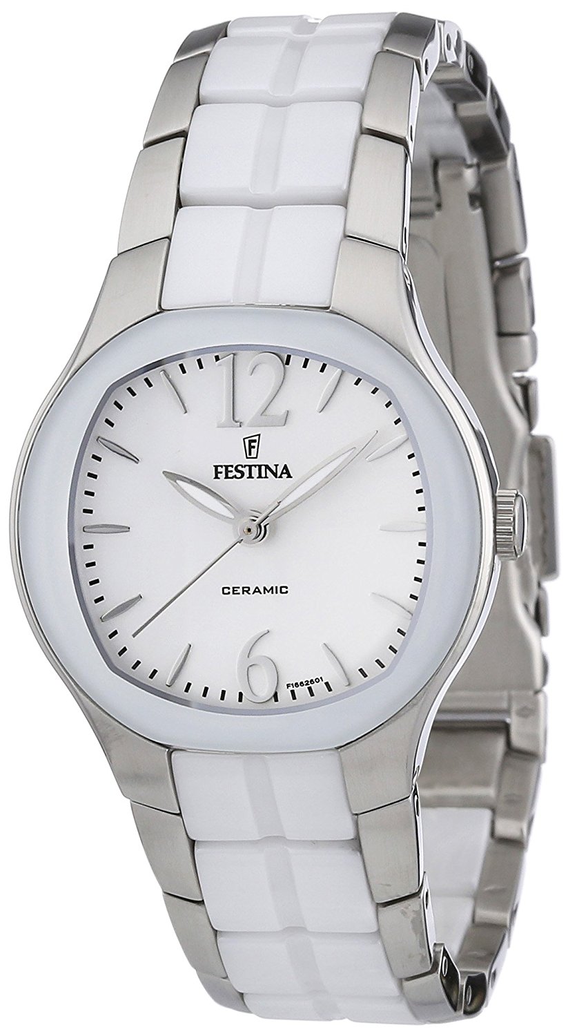 Festina Watches : F16626/1 White Dial Luminescent Hands Women Watch