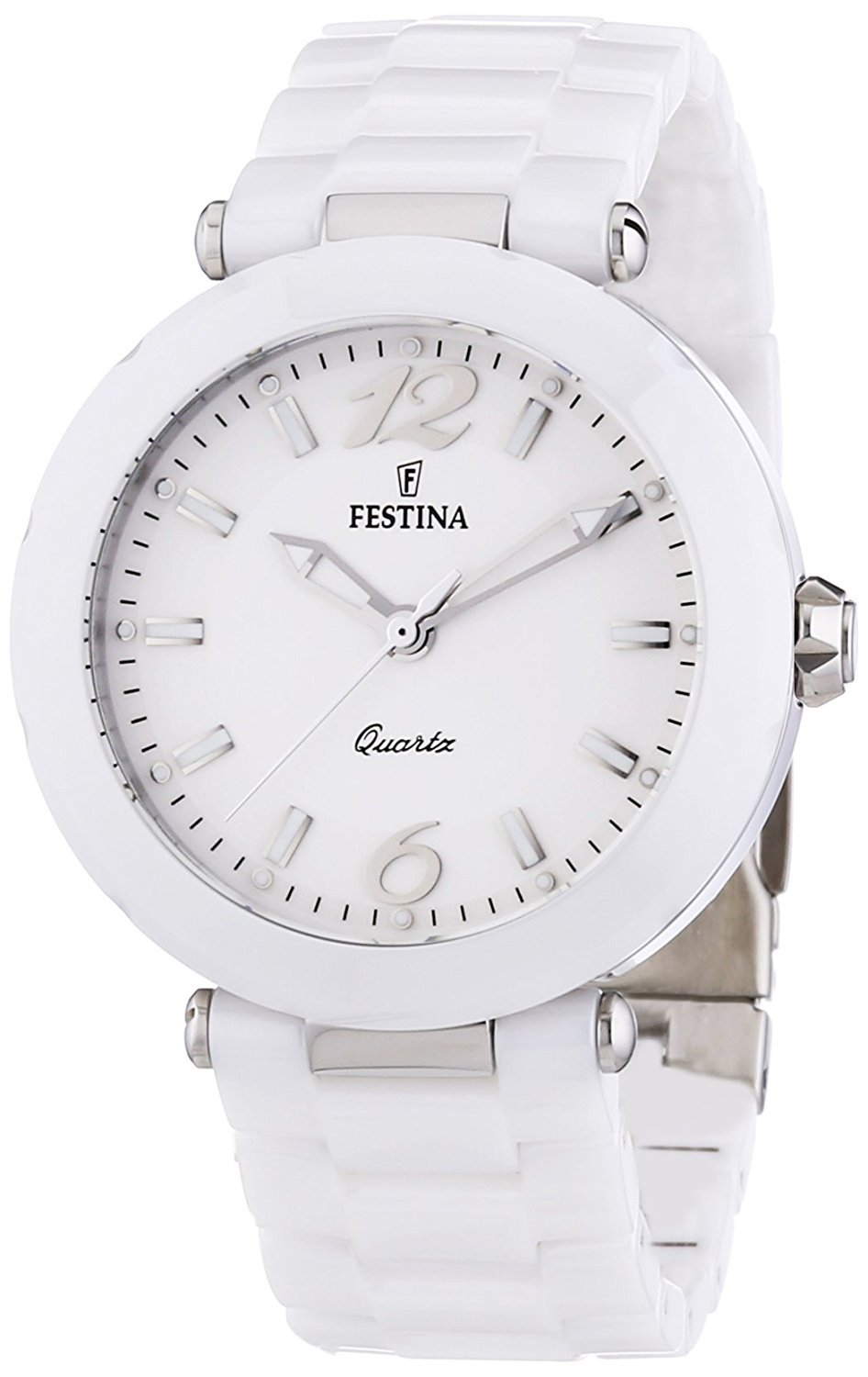 Festina Watches : F16640/1 White Dial Luminescent Hands Women Watch