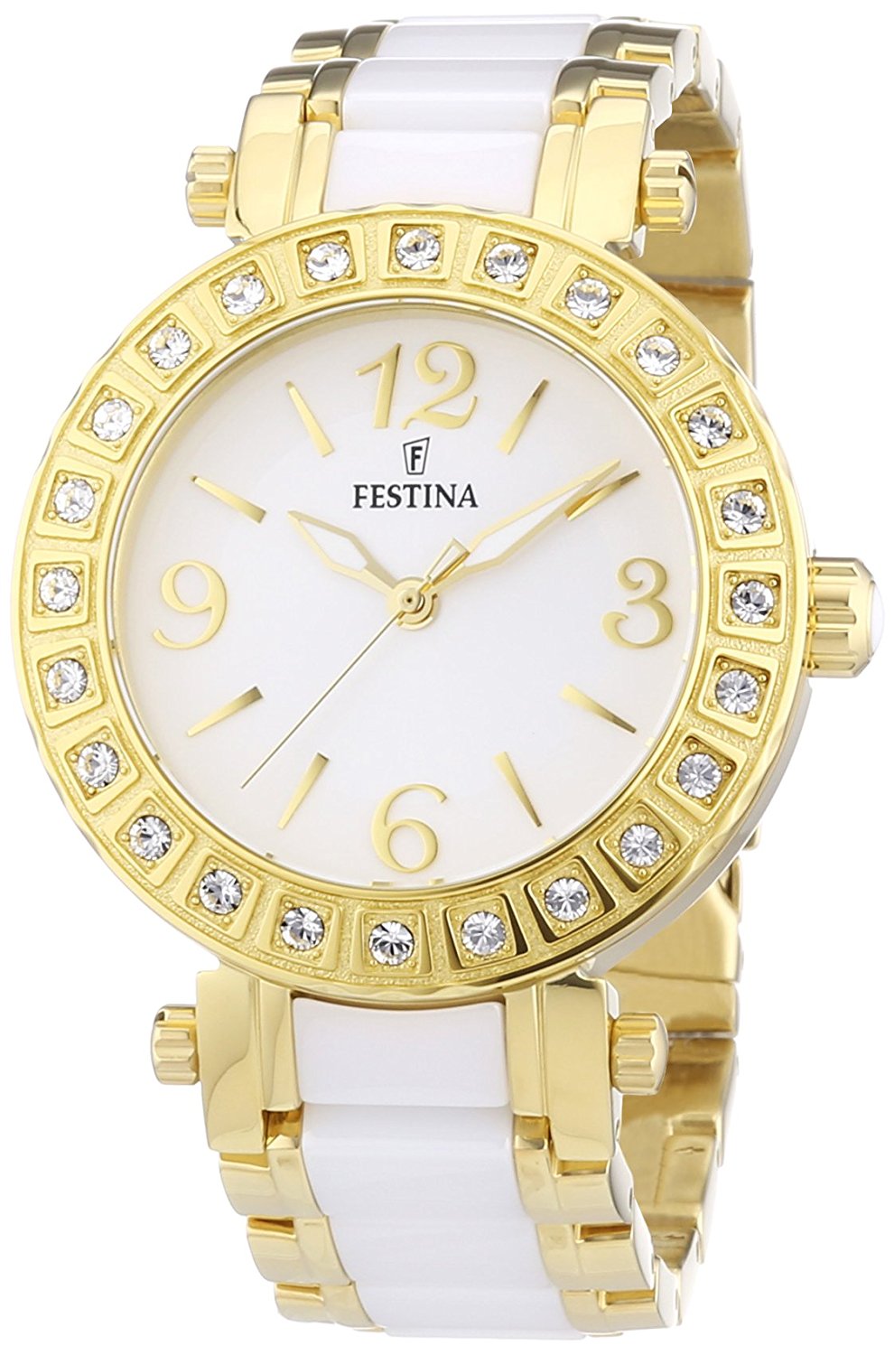 Festina Watches : F16644/1 White Dial Luminescent Hands Women Watch