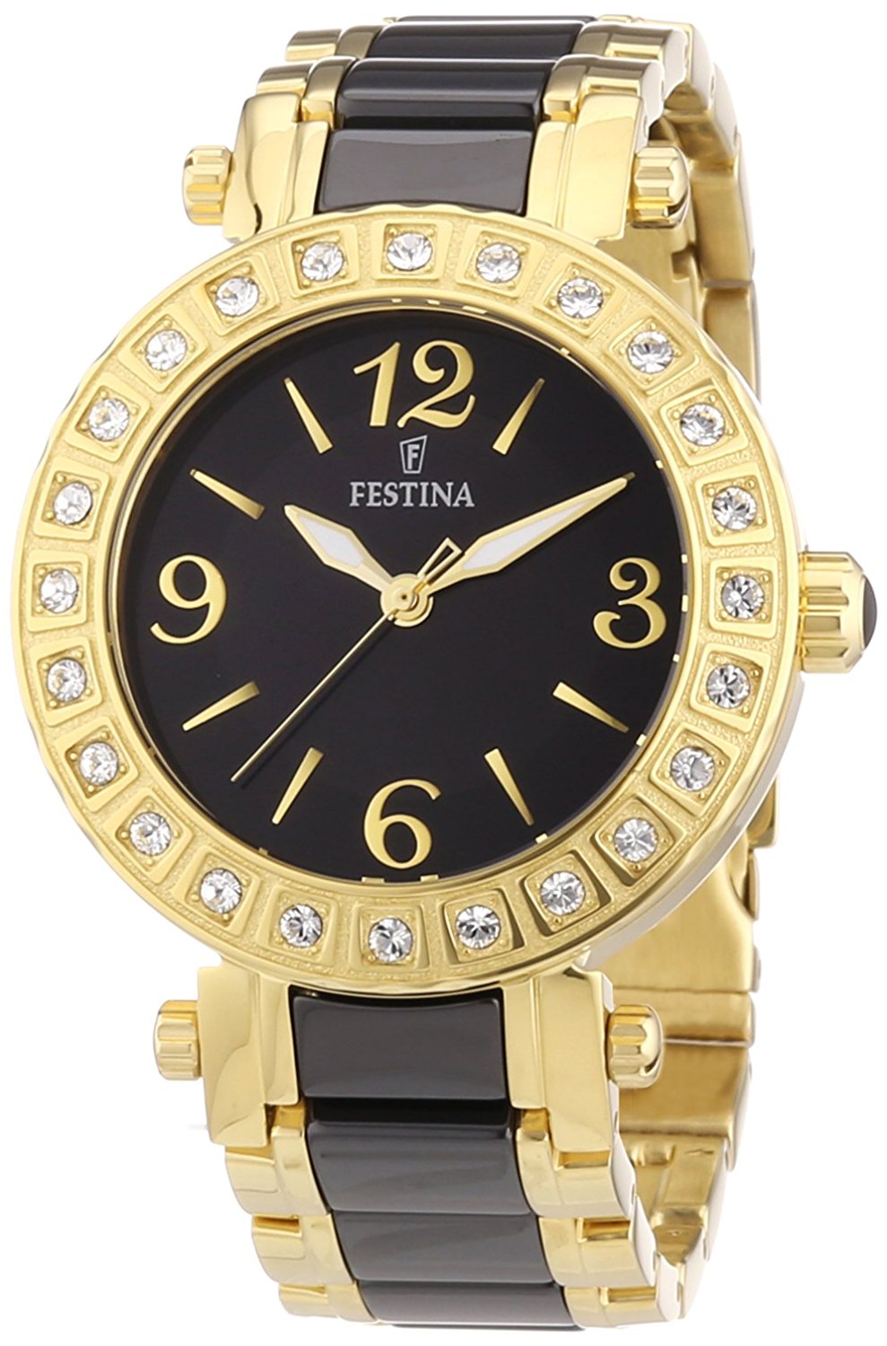 Festina Watches : F16644/2 Black Dial Luminescent Hands Women Watch