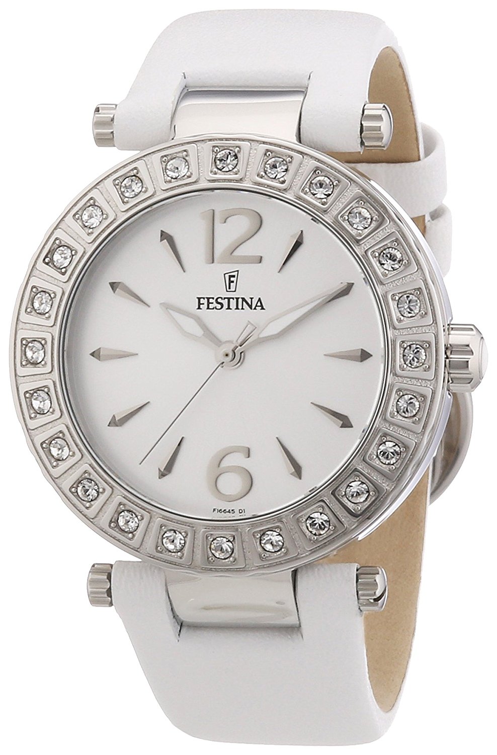 Festina Watches : F16645/1 White Dial Luminescent Hands Women Watch
