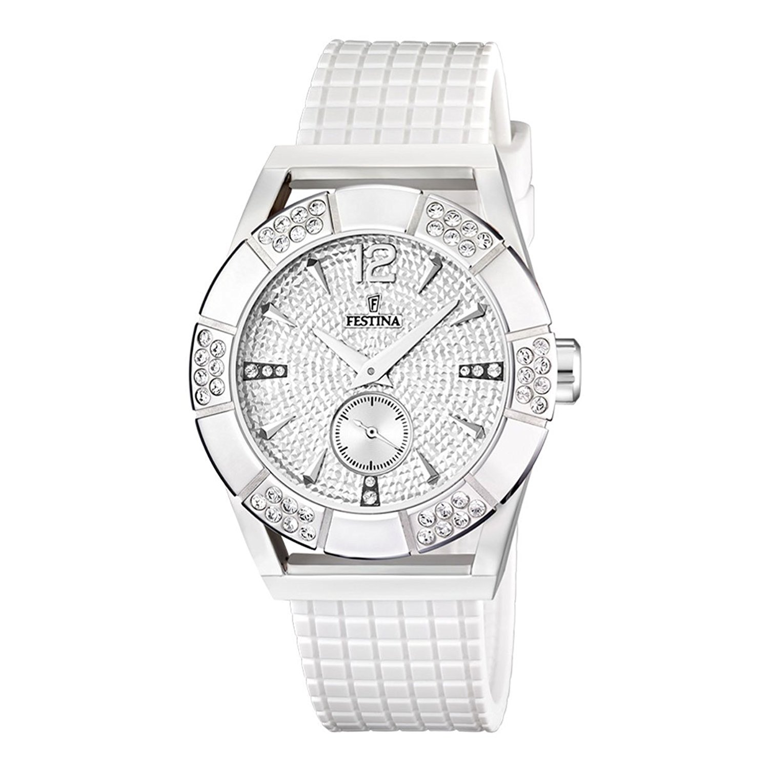 Festina Watches : F16677/4 White Dial Rubber Women Watch