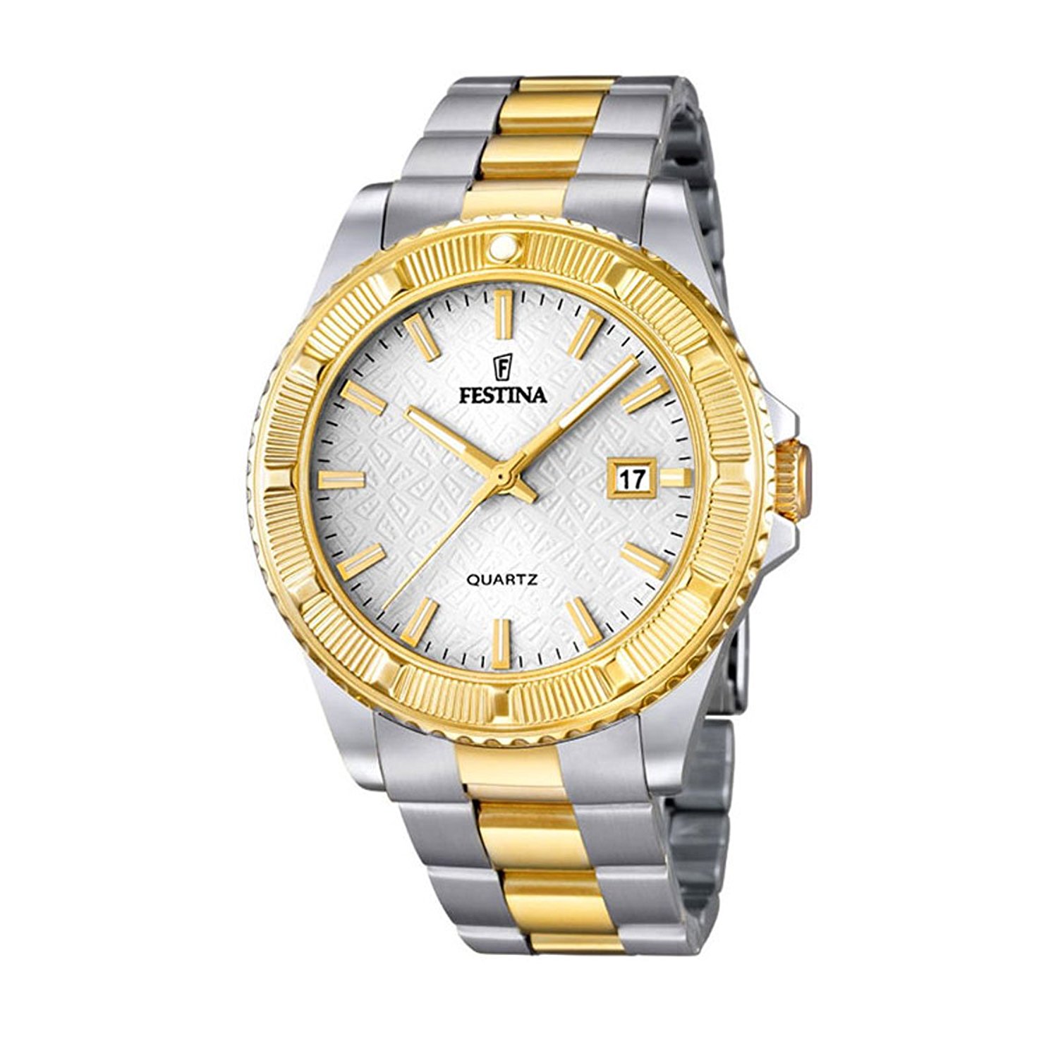 Festina Watches : F16683/1 Silver Dial Luminescent Hands Men Watch