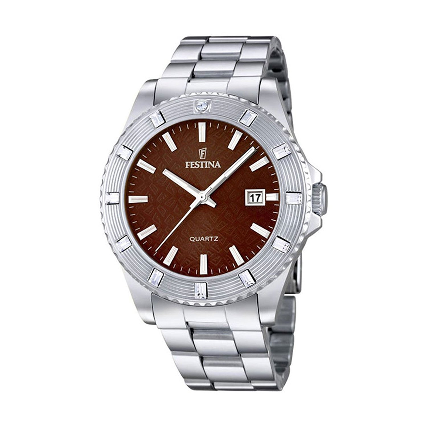 Festina Watches : F16689/4 Brown Dial Stainless_steel Women Watch