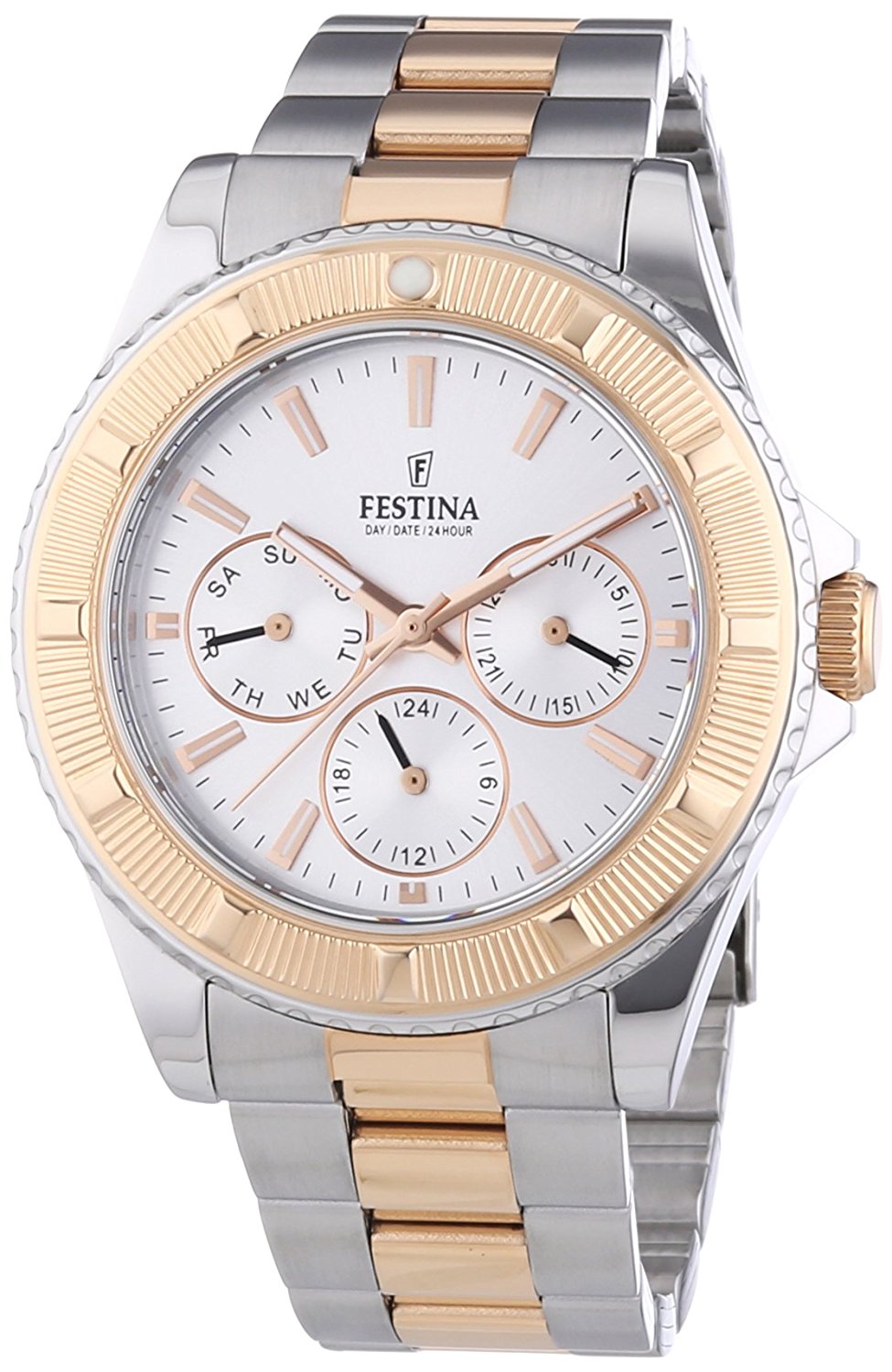 Festina Watches : F16692/1 Silver Dial Luminescent Hands Women Watch