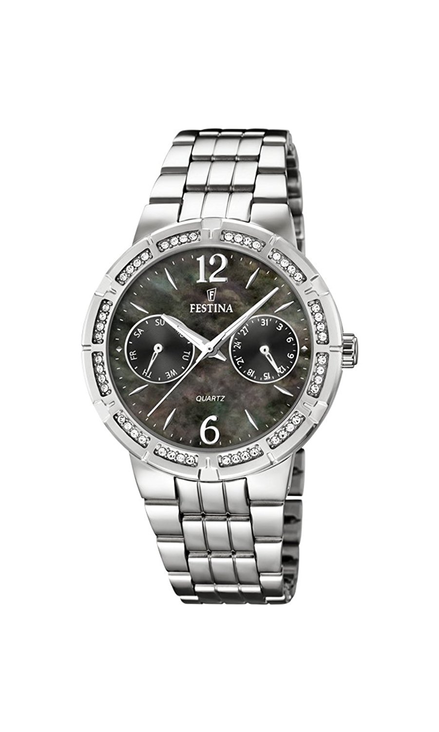 Festina Watches : F16700/2 Quartz Multifunction Dial Stainless Steel Women Watch