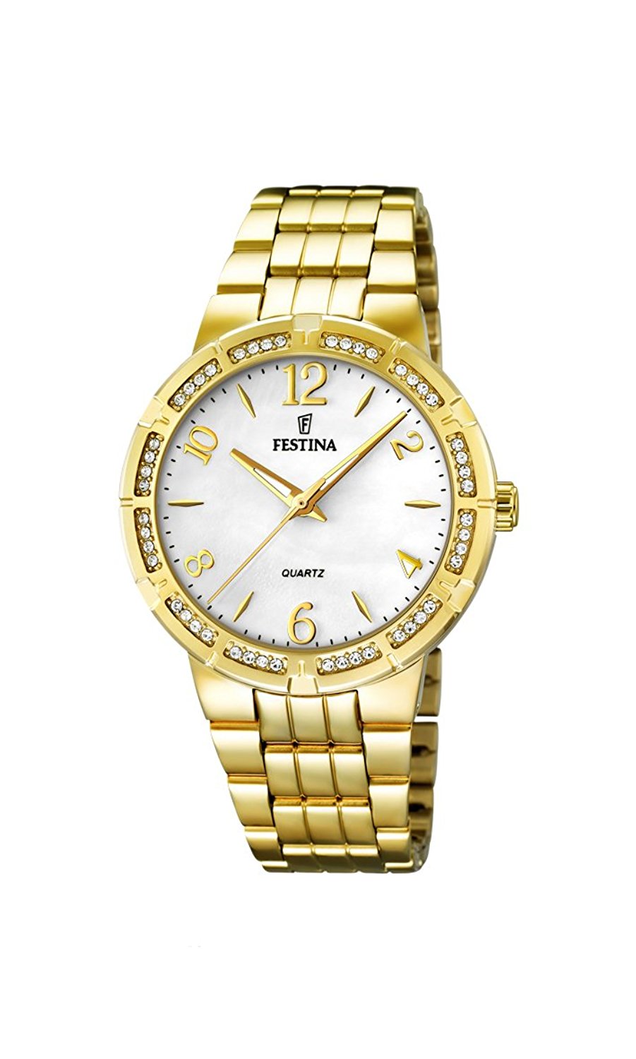 Festina Watches : F16704/1 Mother-of-pearl Dial Stainless Steel-plated Band Women Watch