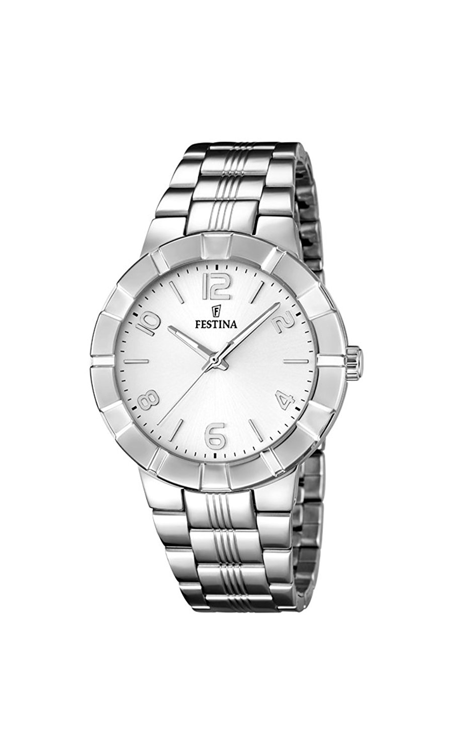 Festina Watches : F16711/1 White Dial Stainless Steel Women Watch