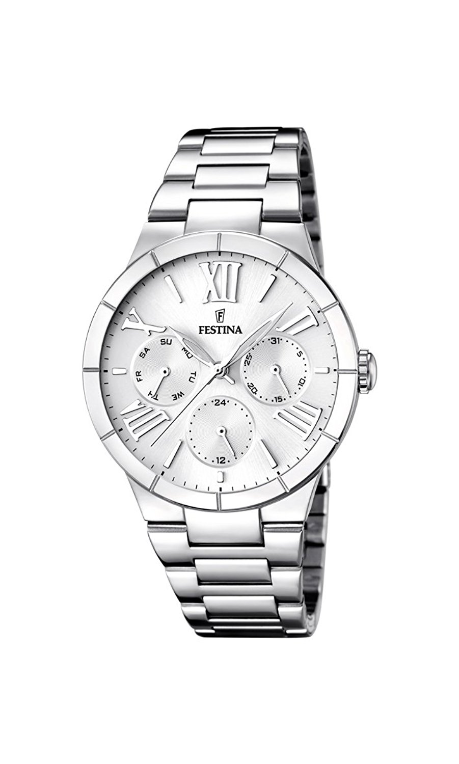 Festina Watches : F16716/1 White Dial Stainless Steel Women Watch