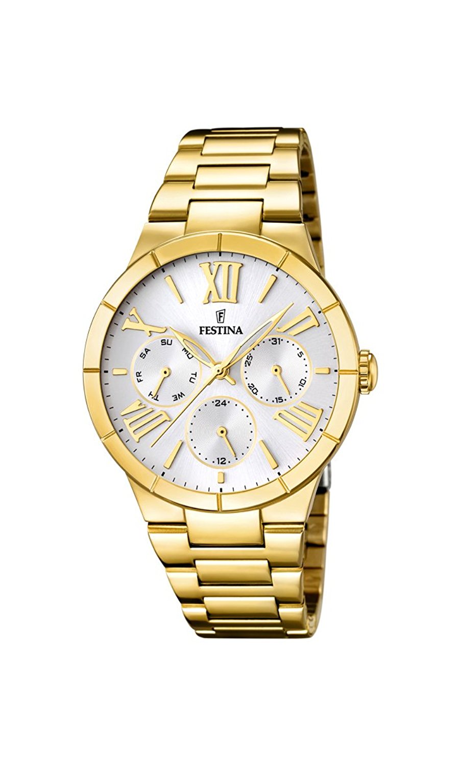 Festina Watches : F16717/1 Silver Dial Stainless Steel Band Women Watch