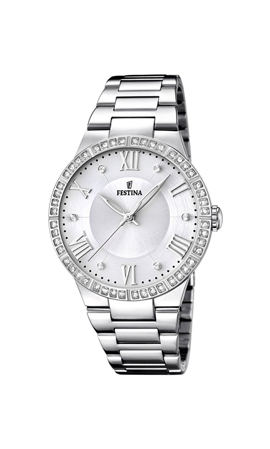 Festina Watches : F16719/1 Silver Dial Other Material Band Women Watch