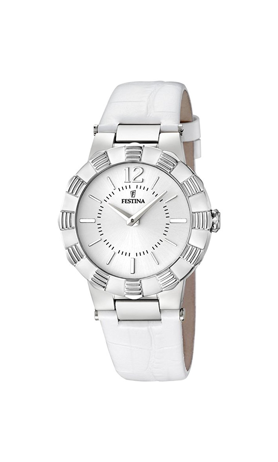 Festina Watches : F16734/1 Silver Dial Calfskin Band Men Watch