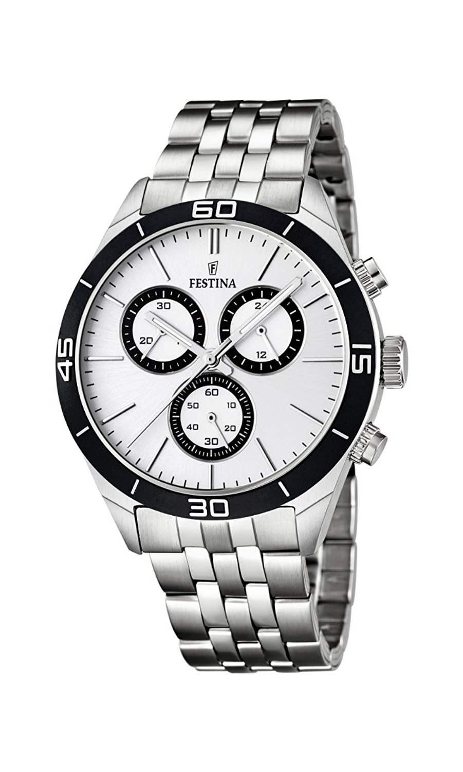 Festina Watches : F16762/1 Silver Dial Stainless Steel Band Men Watch