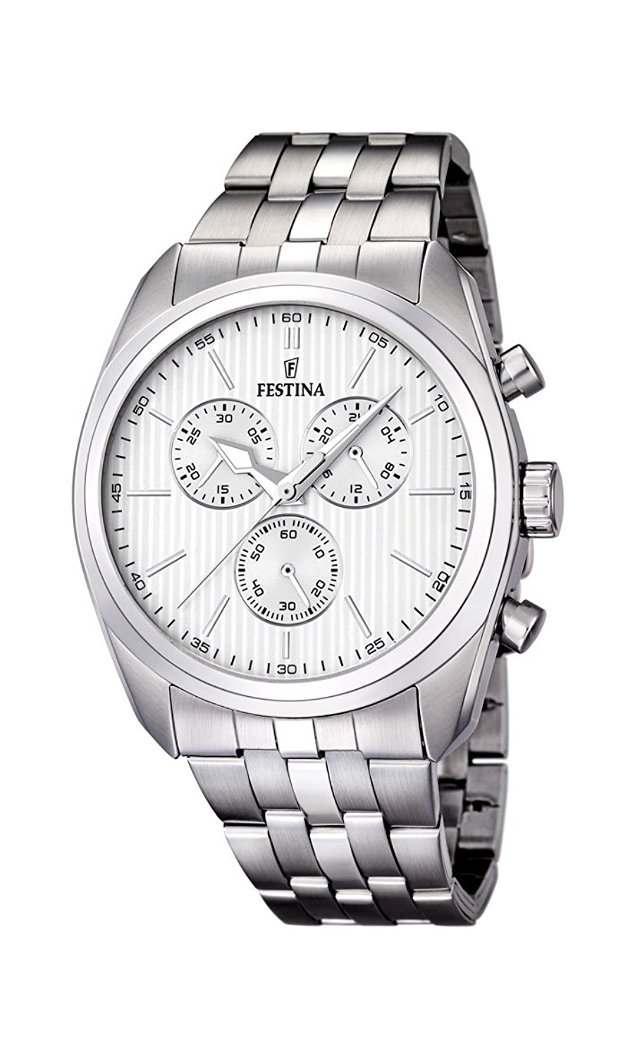 Festina Watches : F16778/1 White Dial Stopwatch Luminescent Hands Men Watch