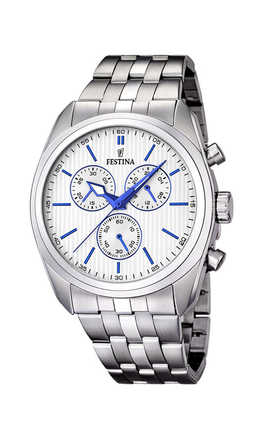 Festina Watches : F16778/2 Silver Dial Stainless Steel Band Men Watch