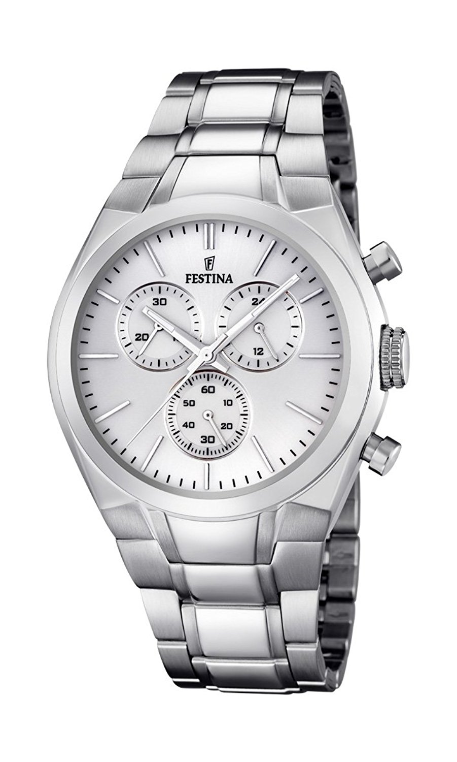 Festina Watches : F16782/1 White Dial Stopwatch Luminescent Hands Men Watch