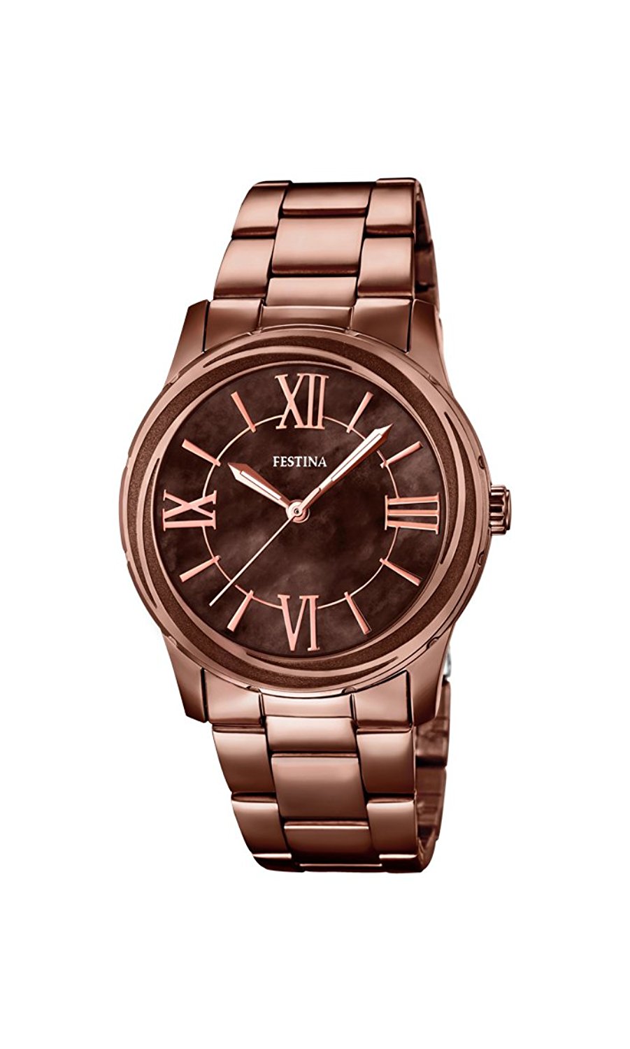 Festina Watches : F16799/1 Brown Dial Stainless Steel Plated Women Watch