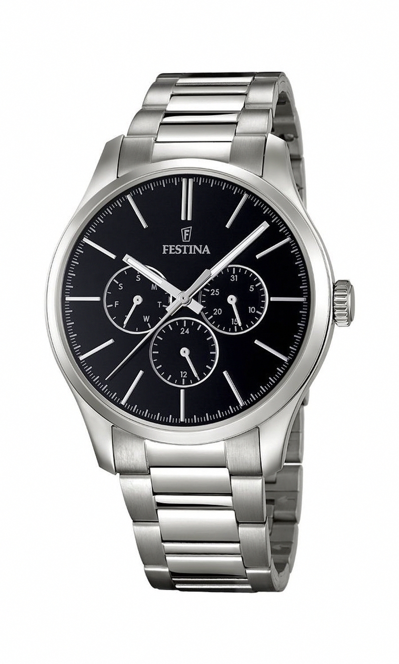 Festina Watches : F16810/2 Quartz Multifunction Dial Stainless Steel Men Watch