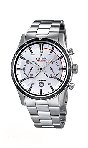 Festina Watches : F16818/1 Silver Dial Stainless Steel Band Men Watch