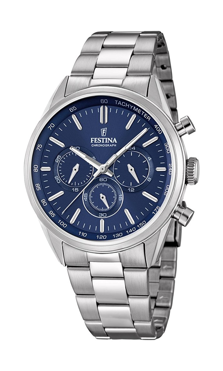 Festina Watches : F16820/2 Blue Dial Stopwatch Luminescent Hands Men Watch
