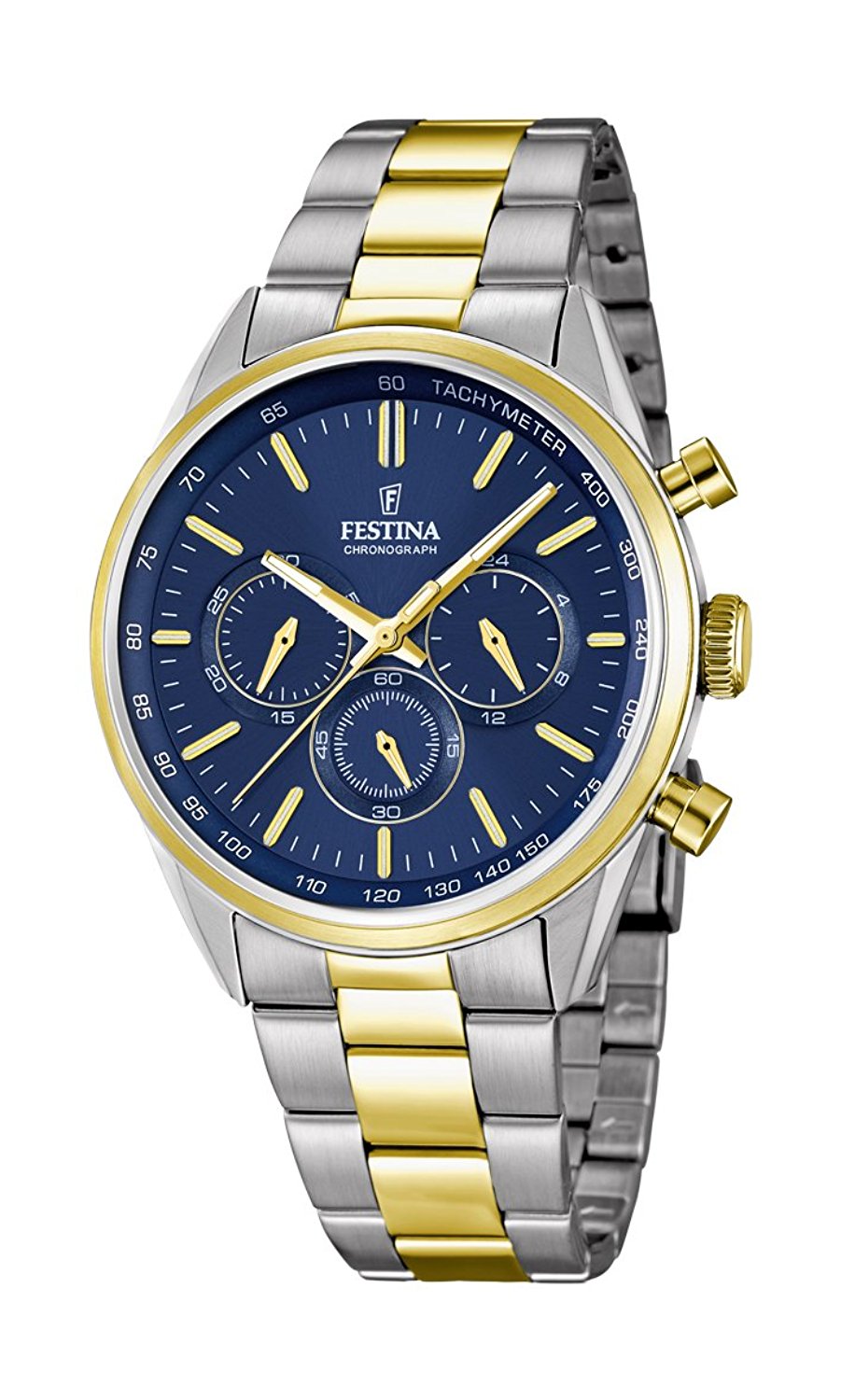 Festina Watches : F16821/3 Blue Dial Stopwatch Luminescent Hands Men Watch