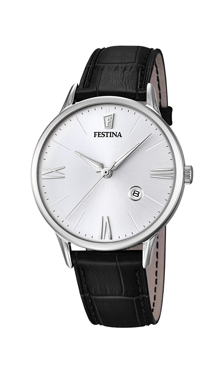 Festina Watches : F16824/1 Quartz Analog Black Leather Men Watch