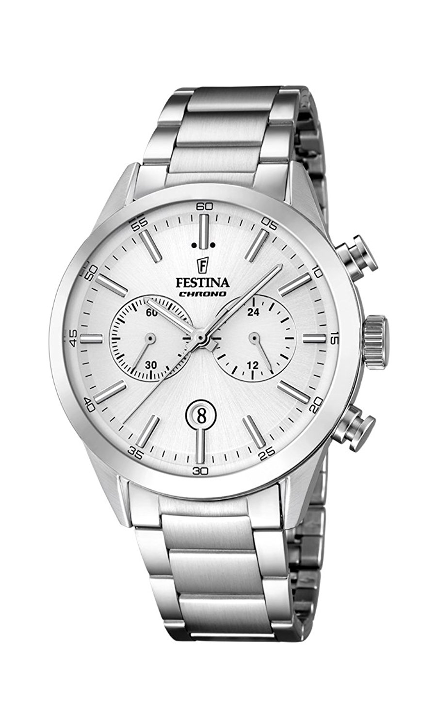 Festina Watches : F16826/1 White Dial Stopwatch Men Watch
