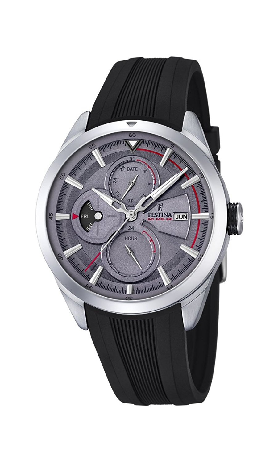 Festina Watches : F16829/3 Grey Dial Rubber Band Men Watch