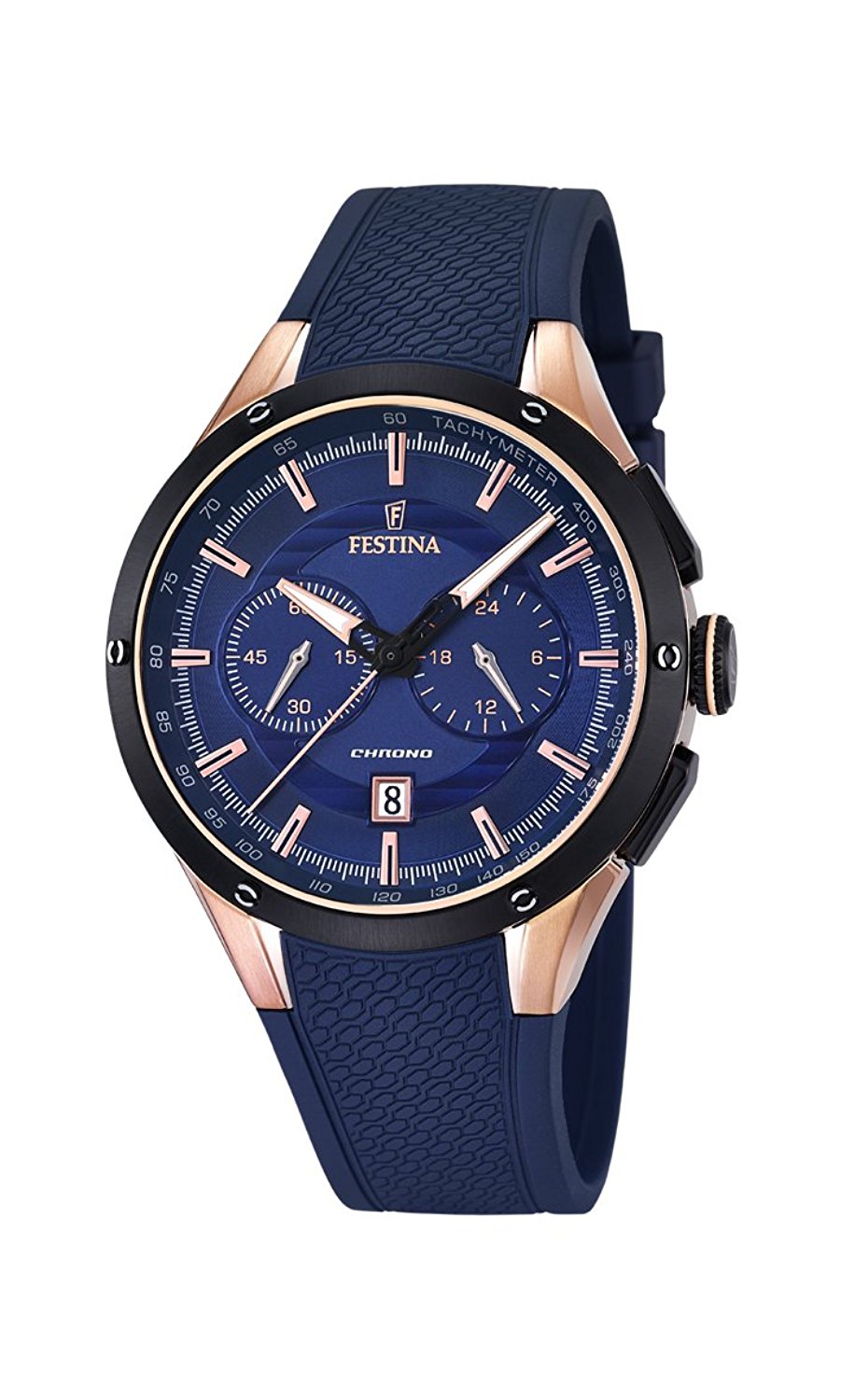 Festina Watches : F16831/1 Blue Dial Stopwatch Luminescent Hands Men Watch