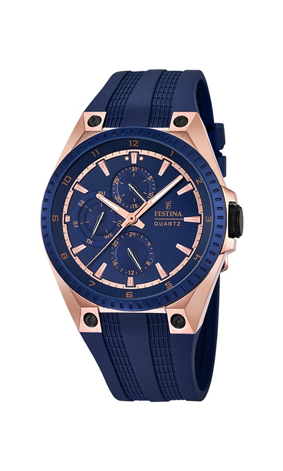 Festina Watches : F16835/2 Blue Dial Rubber Band Women Watch