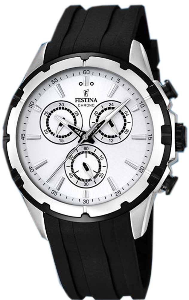Festina Watches : F16838/1 Quartz Chronograph Black Rubber Men Watch