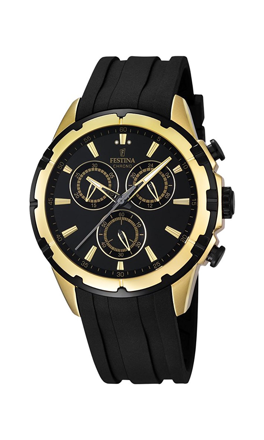 Festina Watches : F16839/1 Quartz Chronograph Black Rubber Men Watch