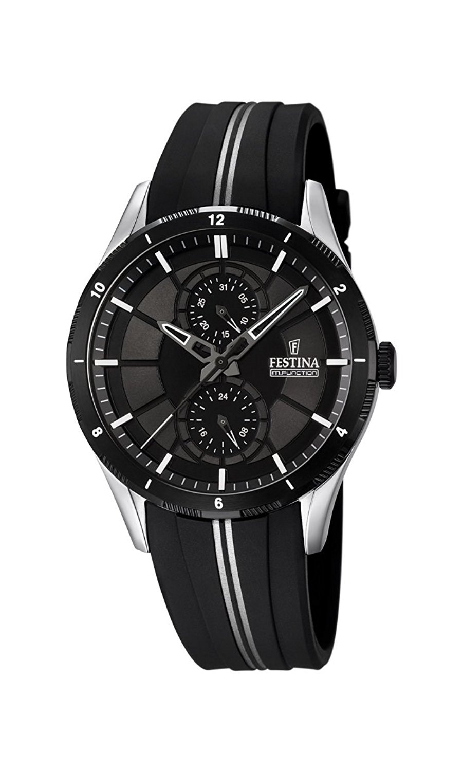 Festina Watches : F16841/1 Black Dial Rubber Band Men Watch