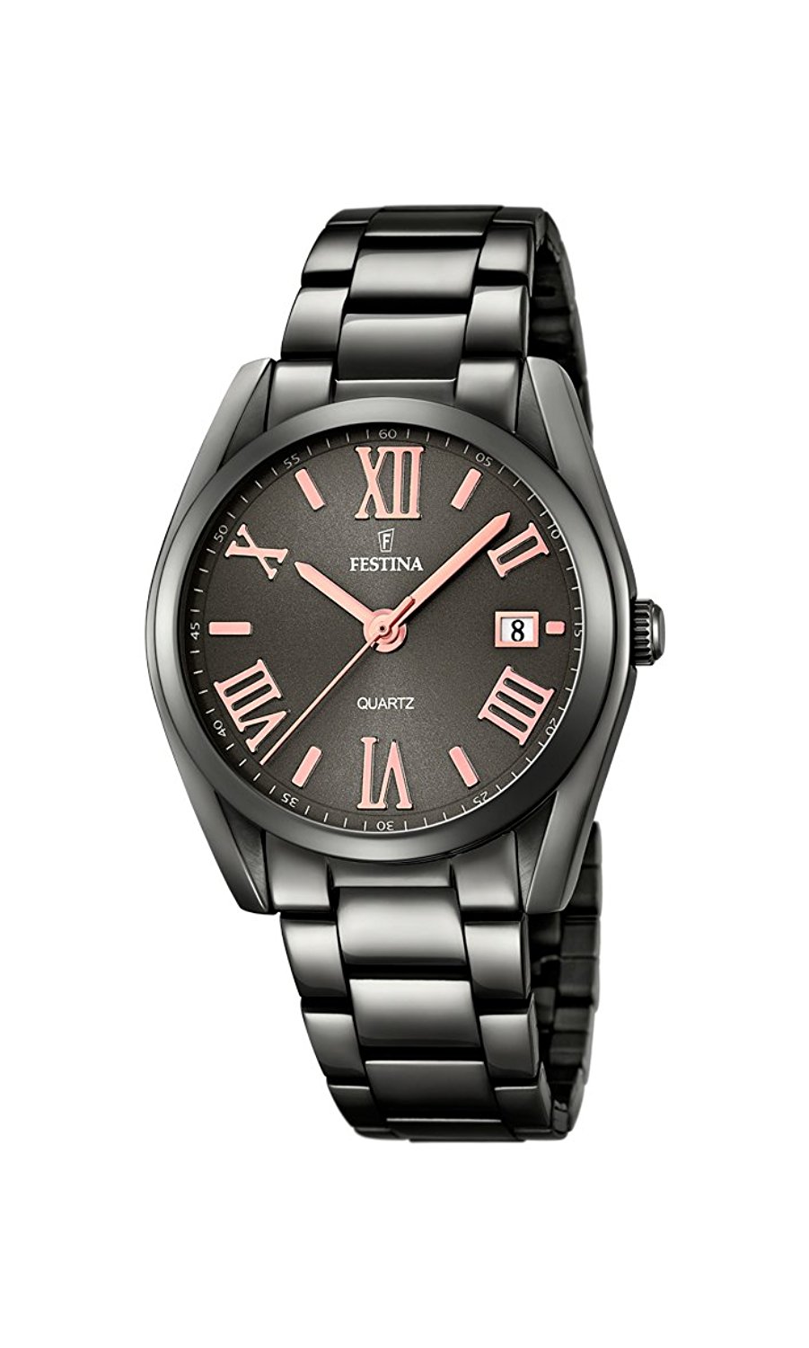 Festina Watches : F16866/1 Black Dial Stainless Steel Band Men Watch