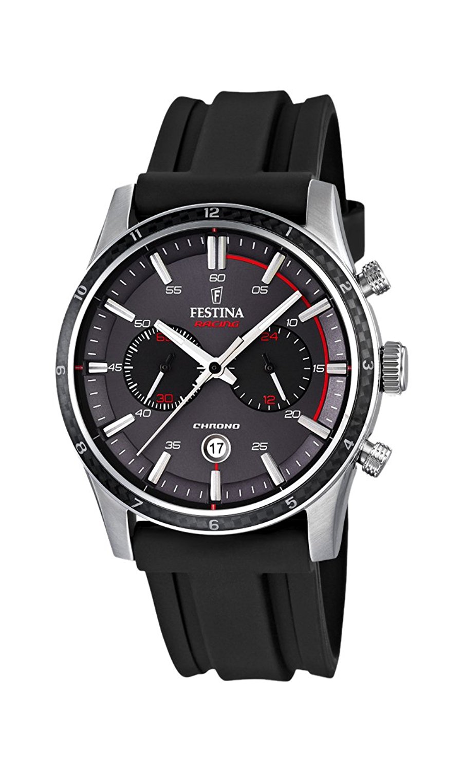Festina Watches : F16874/H Grey Dial Stopwatch Luminescent Hands Men Watch