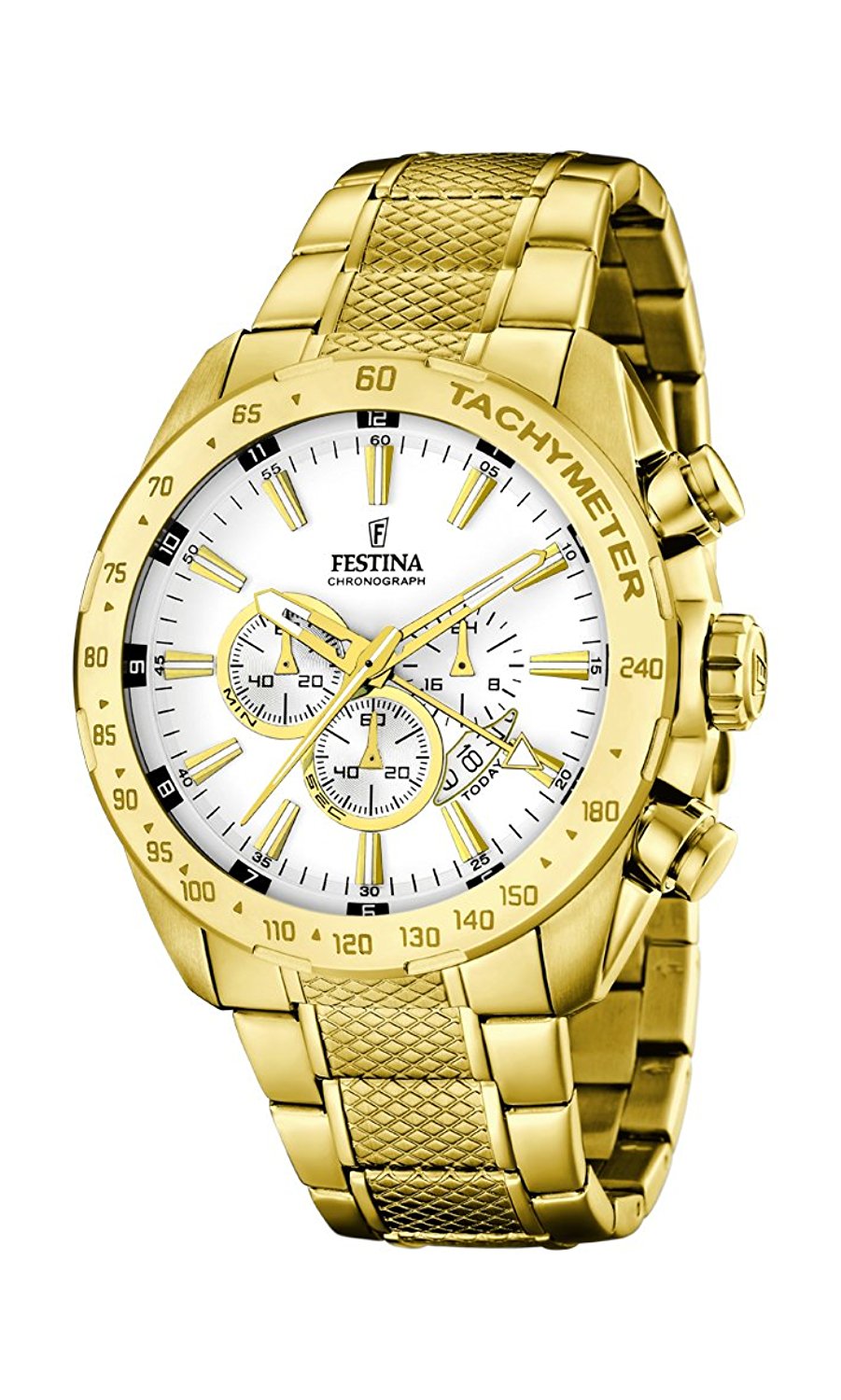 Festina Watches : F16878/1 Quartz Chronograph Date Stainless Steel Men Watch