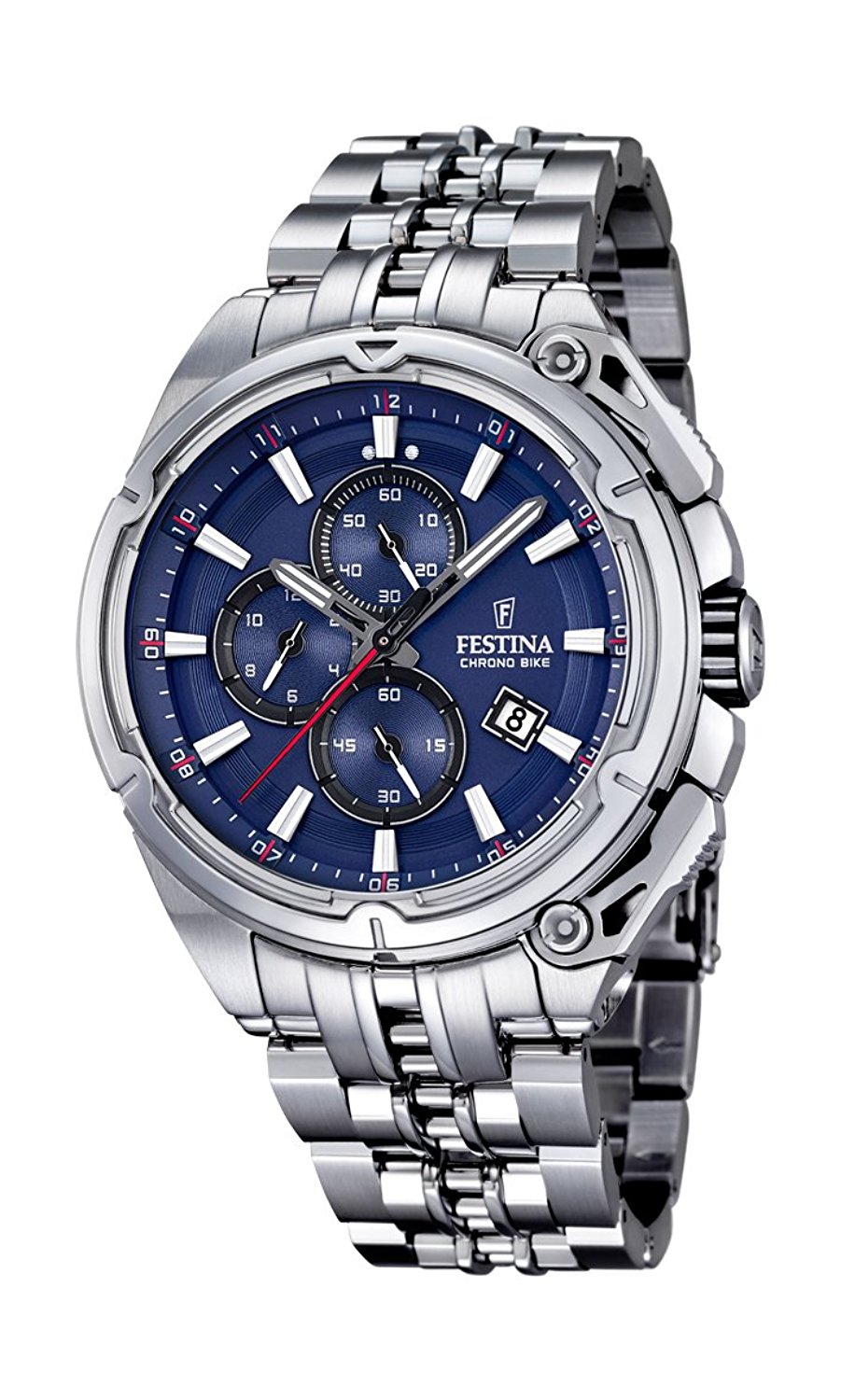 Festina Watches : F16881/2 Blue Dial Stainless Steel Band Men Watch
