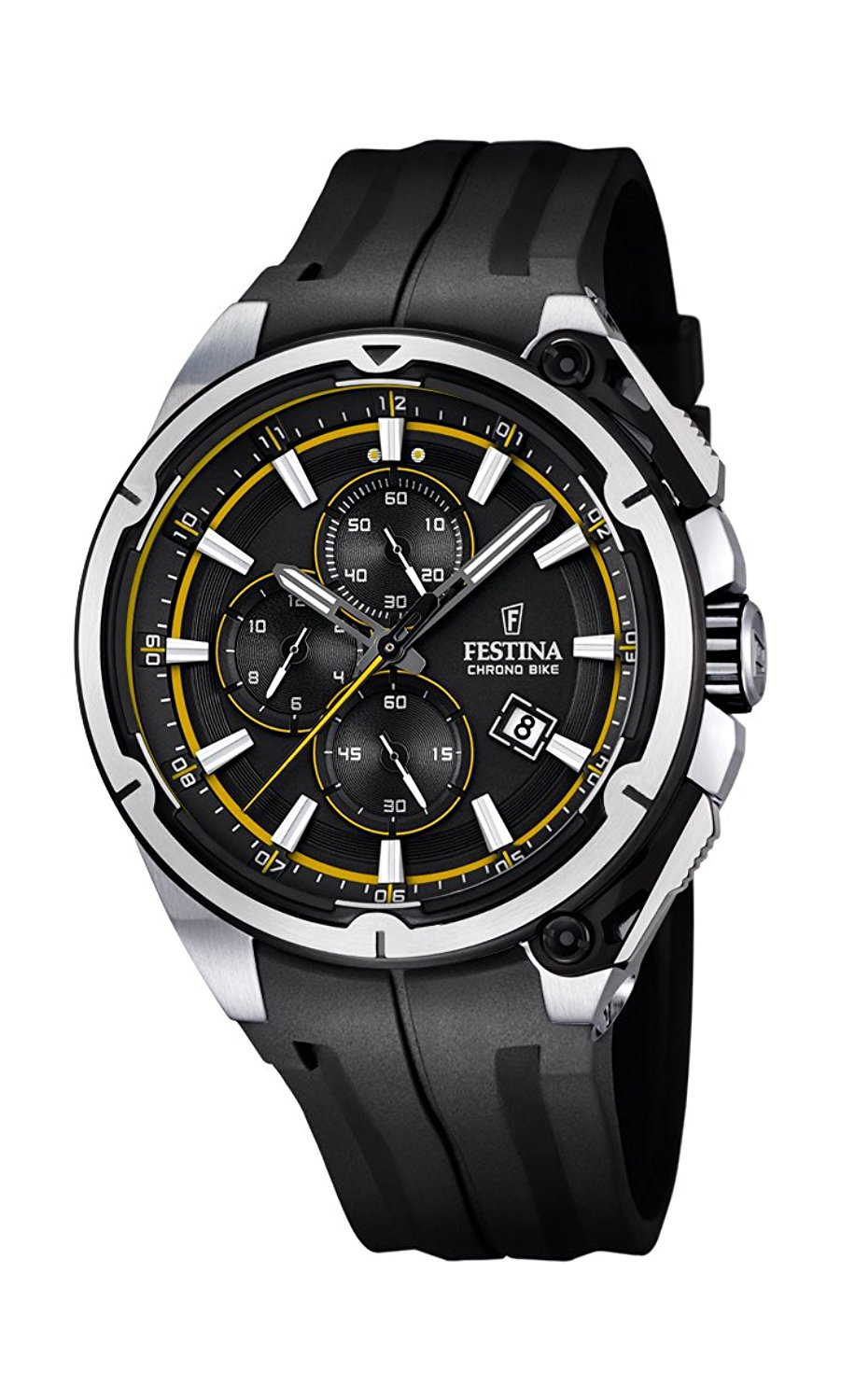 Festina Watches : F16882/7 Quartz Chronograph Date Black Rubber Men Watch