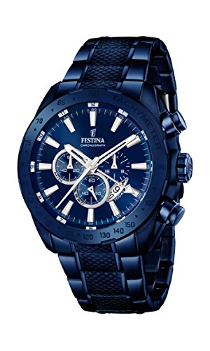 Festina Watches : F16887/1 Quartz Chronograph Date Stainless Steel Men Watch