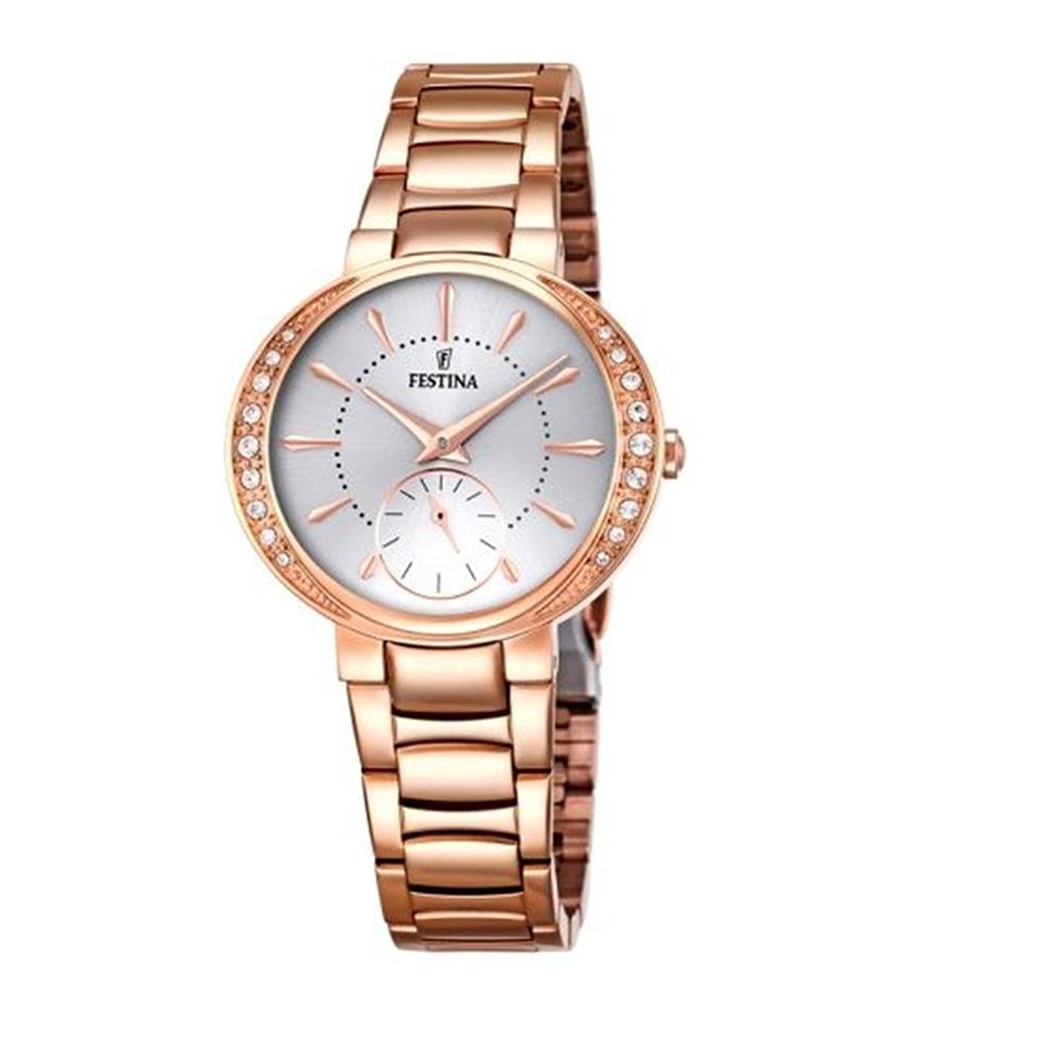 Festina Watches : F16911/1 Silver Dial Other Material Band Women Watch