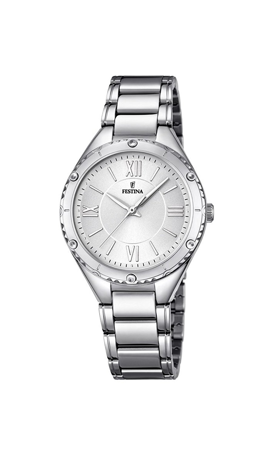 Festina Watches : F16921/1 Silver Dial Stainless Steel Band Men Watch