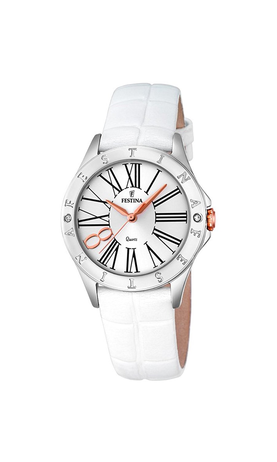 Festina Watches : F16929/1 Silver Dial Calfskin Band Men Watch