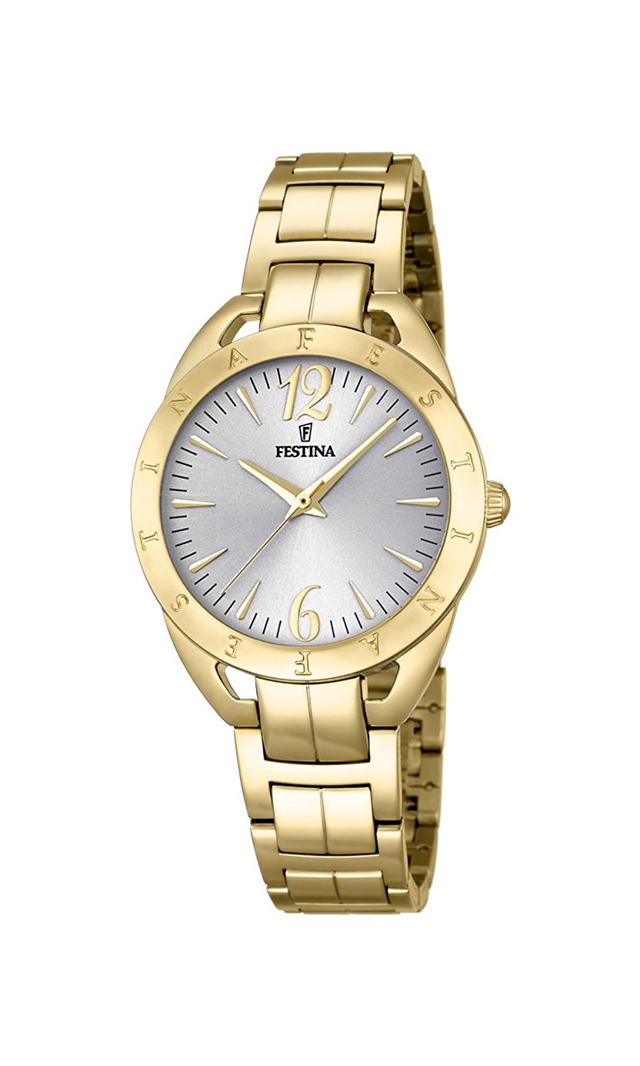 Festina Watches : F16934/1 Silver Dial Stainless Steel Plated Women Watch
