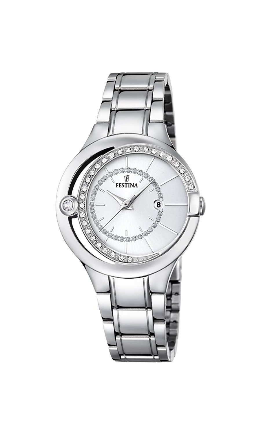 Festina Watches : F16947/1 Silver Dial Other Material Band Men Watch