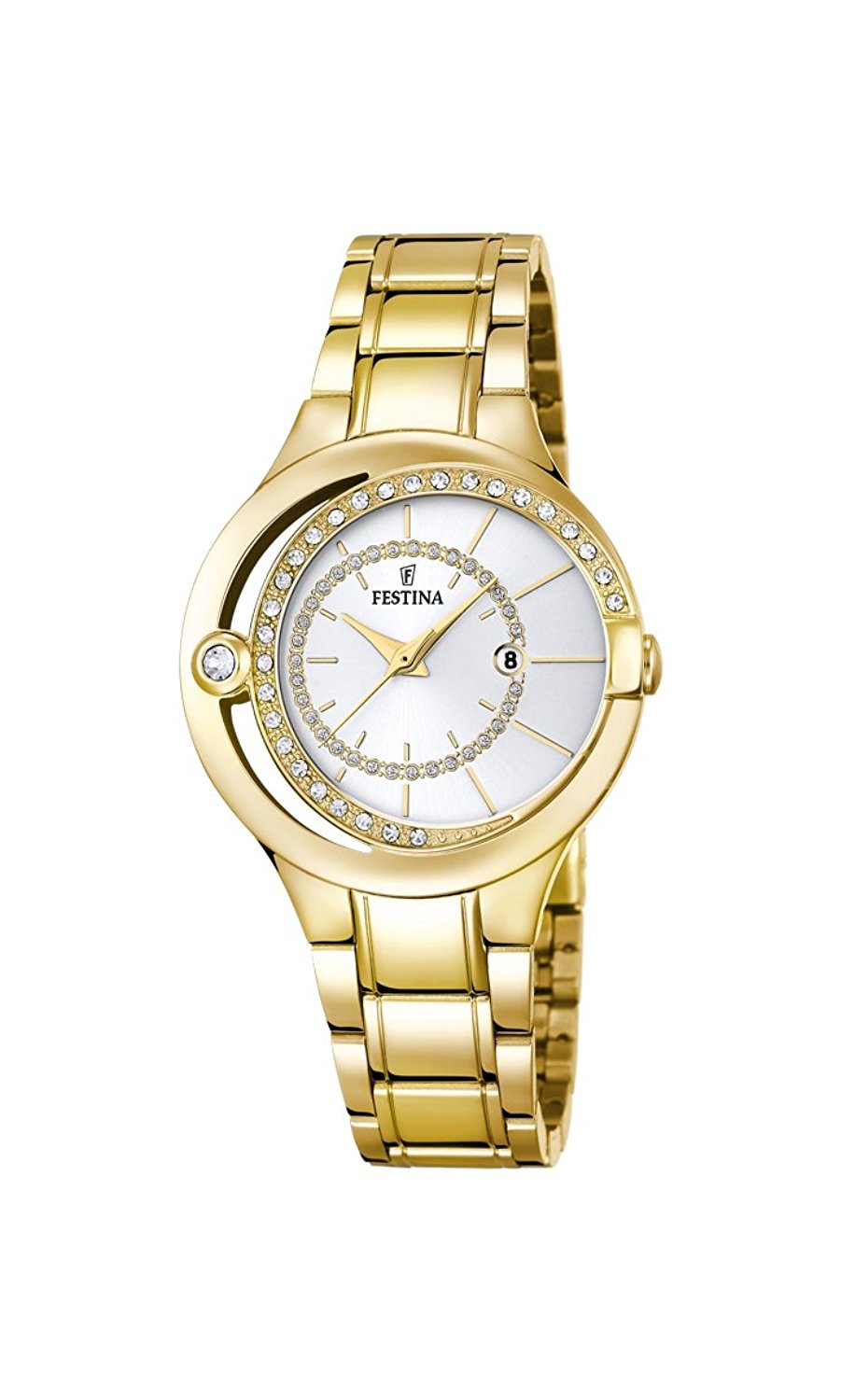 Festina Watches : F16948/1 Quartz Analog Gold Tone Stainless Steel Men Watch