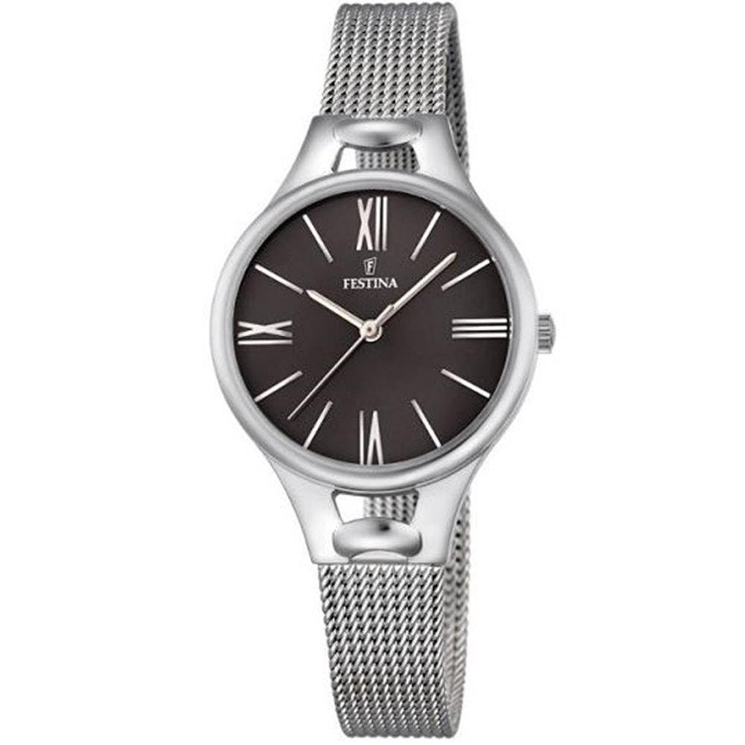 Festina Watches : F16950/2 Black Dial Stainless Steel Women Watch