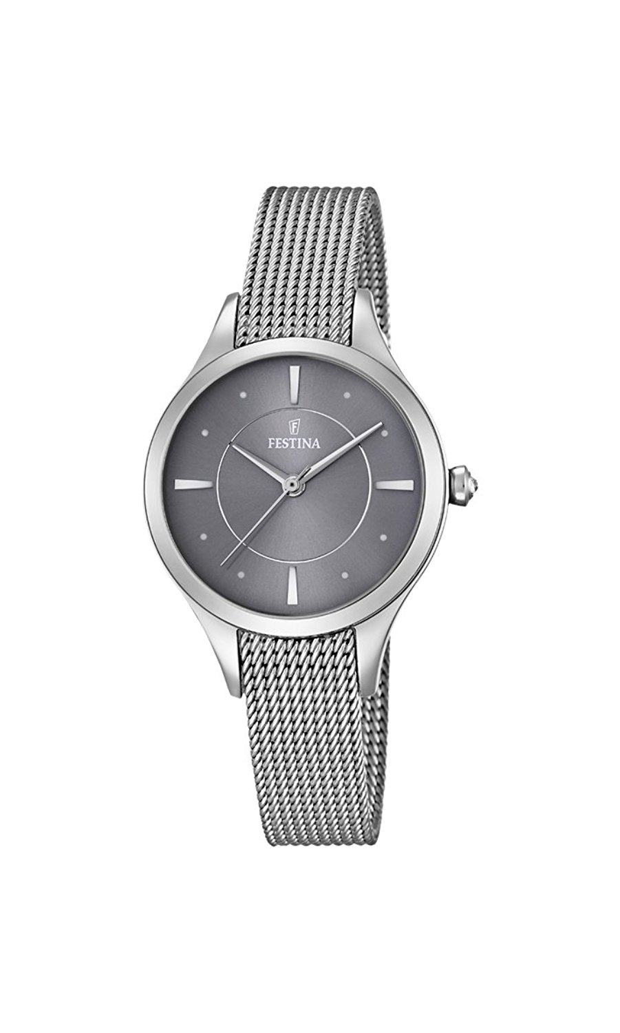 Festina Watches : F16958/2 Grey Dial Stainless Steel Women Watch