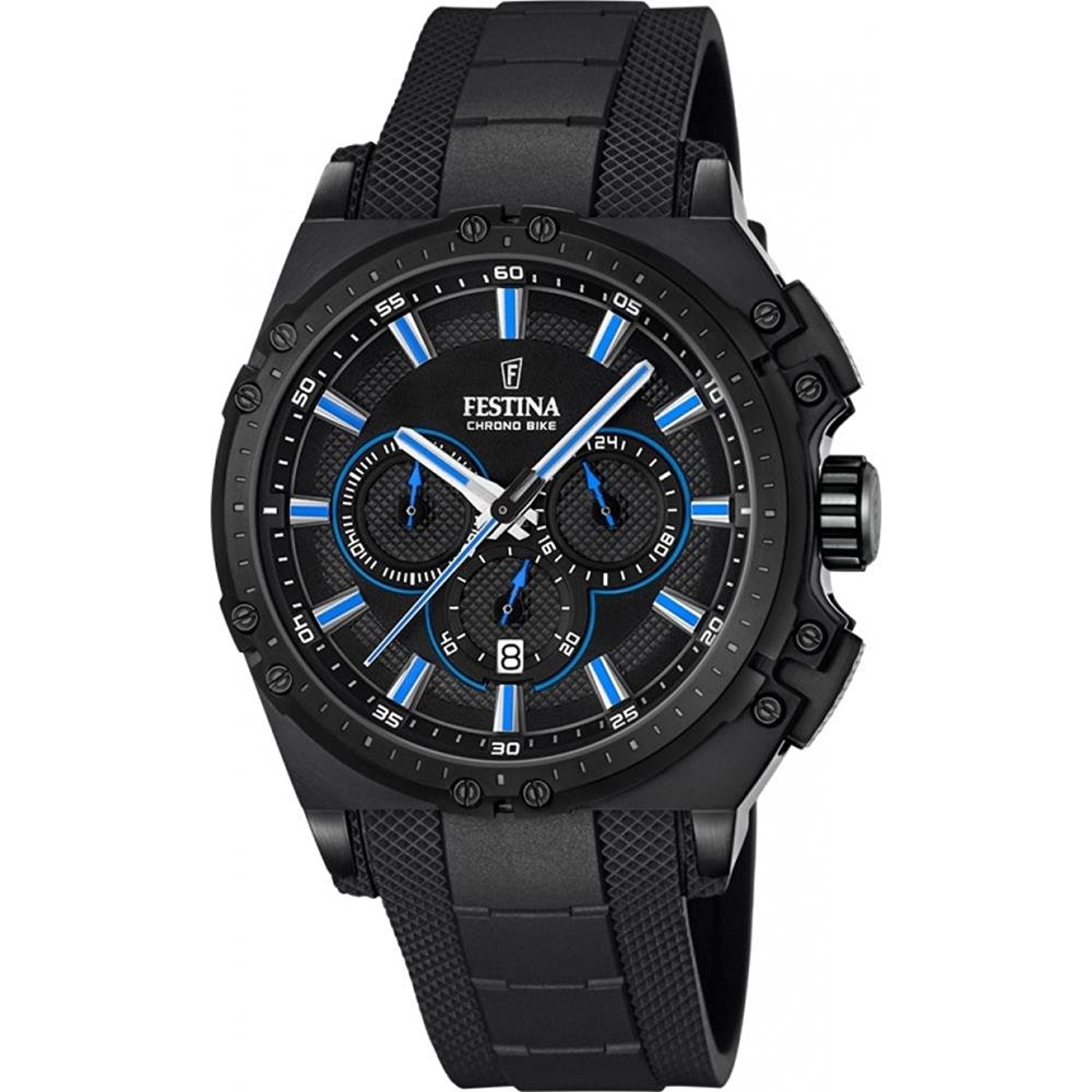 Festina Watches : F16971/2 Black Dial Stainless Steel Band Men Watch